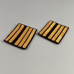 PAIRE DE GRADES DE BAS DE MANCHES DE COLONEL LEGION ARTILLERIE GENIE GENDARMERIE MOBILE MODELE ANCIEN SUR FOND NOIR 1939 1940